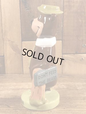 70’sのハンナバーベラのヨギベアのヴィンテージのセラミックフィギュア