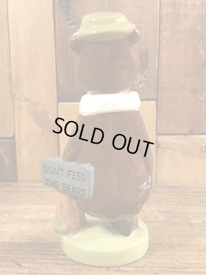 70’sのハンナバーベラのヨギベアのヴィンテージのセラミックフィギュア