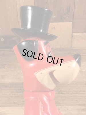 60’sのハンナバーベラのハックルベリーハウンドのヴィンテージの貯金箱フィギュア