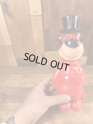 60’sのハンナバーベラのハックルベリーハウンドのヴィンテージの貯金箱フィギュア