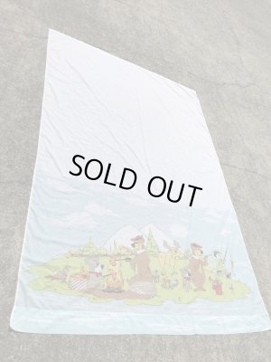 70’sのハンナバーベラのヨギベアのヴィンテージのベッドシーツ