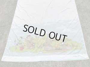 70年代頃のハンナバーベラのヨギベアのビンテージのフラットシーツ