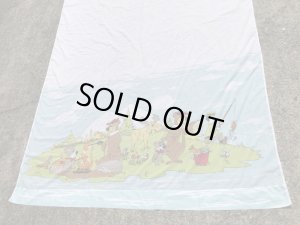 70年代頃のハンナバーベラのヨギベアのビンテージのフラットシーツ