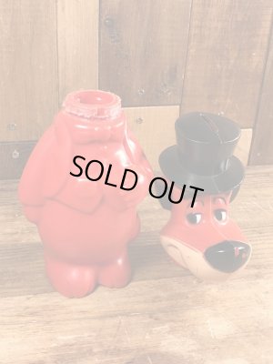 60年代頃のハンナバーベラのハックルベリーハウンドのビンテージのコインバンクドール