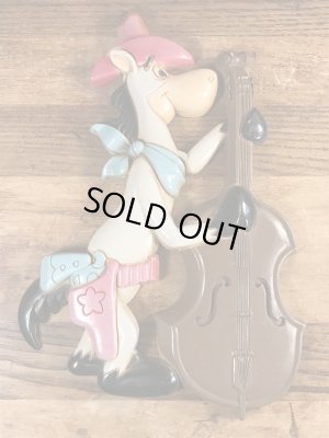 70年代頃のハンナバーベラのハックルベリーハウンドのビンテージの壁掛け