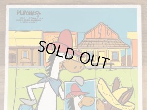 80年代頃のハンナバーベラの早撃ちマックのビンテージのウッドパズル