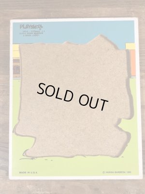 80’sのハンナバーベラのクイックドローマッグロウのヴィンテージのウッドパズル