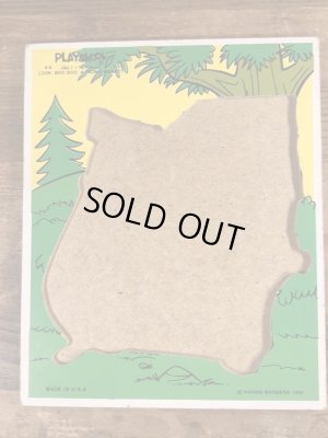 80’sのヨギベアのヴィンテージのウッドパズル