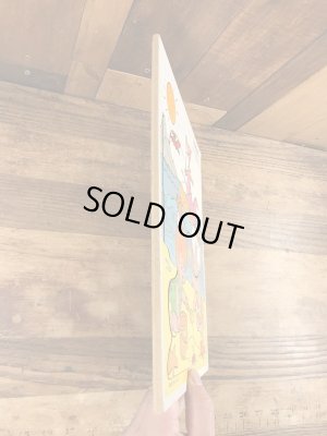 80年代頃のフリントストーンのビンテージのウッドパズル