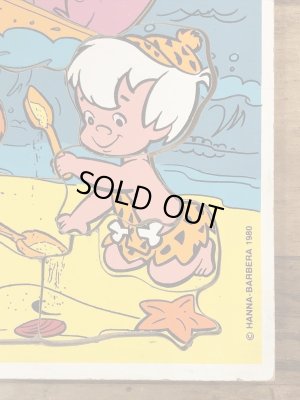 80’sのハンナバーベラのフリントストーンのヴィンテージのウッドパズル