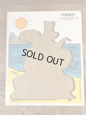 80’sのハンナバーベラのフリントストーンのヴィンテージのウッドパズル