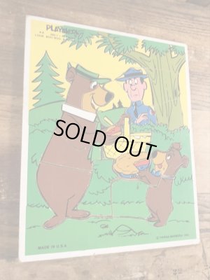 80年代頃のヨギベアのビンテージのウッドパズル