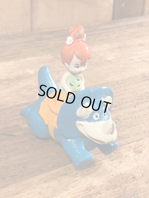 90年代頃のフリントストーンのペブルスのビンテージのミールトイ