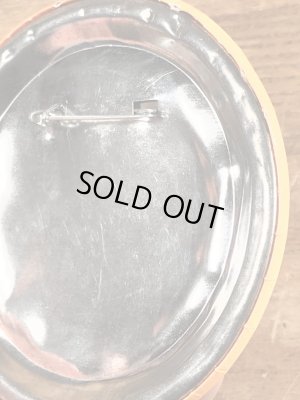 80’sのI'm Excited Mania!のメッセージが書かれたビンテージの缶バッジ