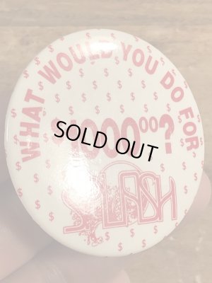 80年代頃のメッセージが書かれたビンテージの缶バッジ