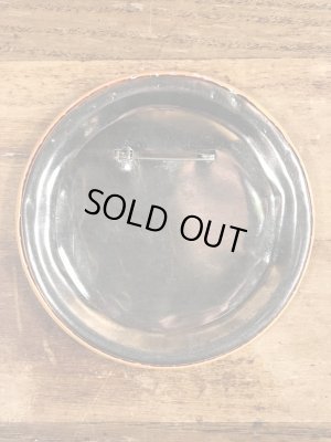 80’sのI'm Excited Mania!のメッセージが書かれたビンテージの缶バッジ