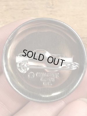 80’sのIt's Mid-Life And I'll Crisis If I Want Toのメッセージが書かれたヴィンテージの缶バッチ