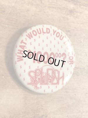 80年代頃のメッセージが書かれたビンテージの缶バッジ