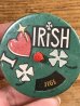 80’sのI Love Irishのルーレットが付いたヴィンテージの缶バッチ