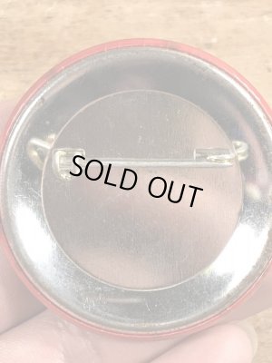 80'sのDon't Panic!のメッセージが書かれたビンテージの缶バッジ