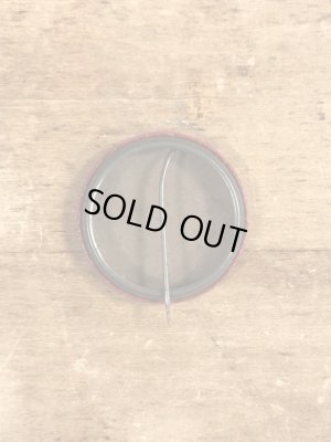 60~70'sのDraft Beer Not Studentsのメッセージが書かれたヴィンテージの缶バッチ