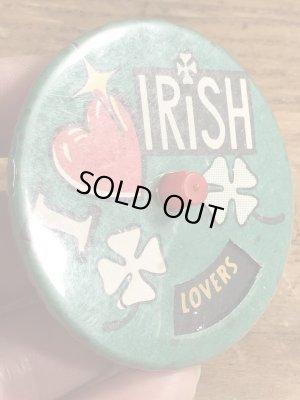 80年代頃のルーレットが付いたビンテージの缶バッジ