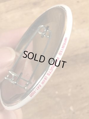 80’sのPlant One On Your Mom This Mother's Day!のメッセージが書かれたヴィンテージの缶バッチ