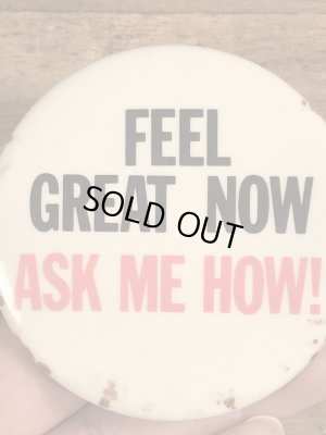 80年代頃のメッセージが書かれたビンテージの缶バッジ