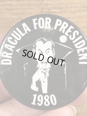80年代頃のドラキュラが描かれたビンテージの缶バッジ