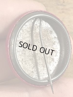 60~70'sのDraft Beer Not Studentsのメッセージが書かれたヴィンテージの缶バッチ