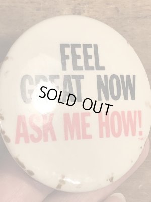 80年代頃のメッセージが書かれたビンテージの缶バッジ