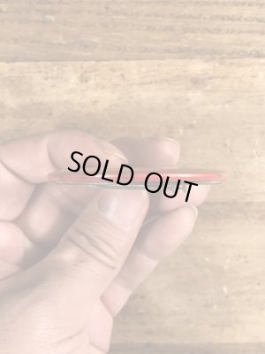 80'sのDon't Panic!のメッセージが書かれたビンテージの缶バッジ