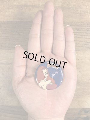 80’sのロジャーラビットのジェシカが描かれたヴィンテージの缶バッチ