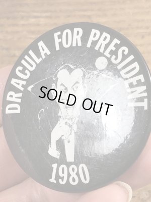 80’sのドラキュラが描かれたヴィンテージの缶バッチ