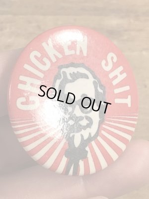 80年代頃のケンタッキーの皮肉のメッセージが書かれたヴィンテージの缶バッチ