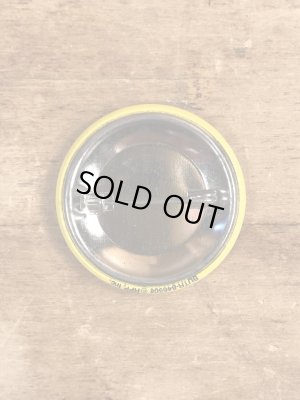 80’sのBack Off!...のメッセージが書かれたヴィンテージの缶バッチ