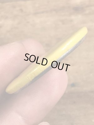 80年代頃のパニック!のメッセージが書かれたビンテージの缶バッジ