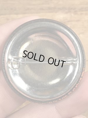 80'sのI Love Everybody And You're Next!のメッセージが書かれたビンテージの缶バッジ