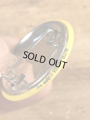 80’sのBack Off!...のメッセージが書かれたヴィンテージの缶バッチ