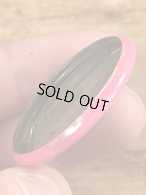 80'sのCowabunga Dude!のメッセージが書かれたビンテージの缶バッジ