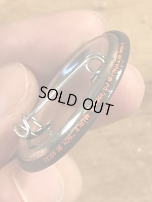 80'sのI Love Everybody And You're Next!のメッセージが書かれたビンテージの缶バッジ