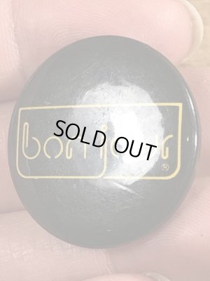 80’sのボンジュールと書かれたヴィンテージの缶バッチ