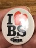 80’sのI Love BS The Bike Sliderのメッセージが書かれたヴィンテージの缶バッチ