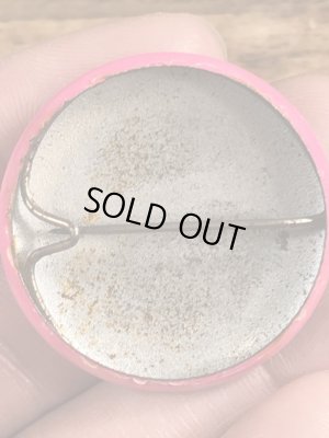 80'sのCowabunga Dude!のメッセージが書かれたビンテージの缶バッジ