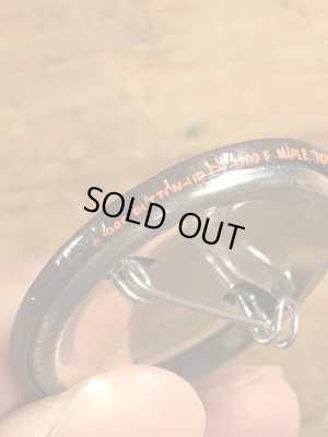 80年代頃のI Love Everybody And You're Next!のメッセージが書かれたヴィンテージの缶バッチ