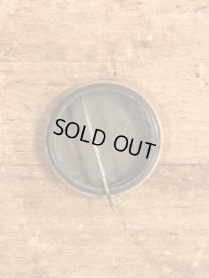 60'sのMary Poppins Is A Junkieメッセージが書かれたヴィンテージの缶バッジ