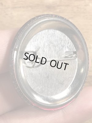 80'sのI'm Back By Popular Demandのメッセージが書かれたヴィンテージの缶バッチ