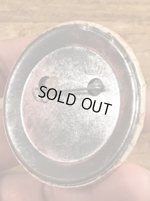 80年代頃のI Am A Nympho Incase Of An... のメッセージが書かれたヴィンテージの缶バッチ