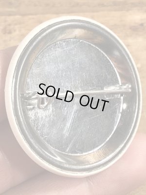 80'sのNo Grumpsのメッセージが書かれたビンテージの缶バッジ