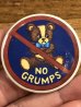80年代頃のNo Grumpsのメッセージが書かれたヴィンテージの缶バッチ